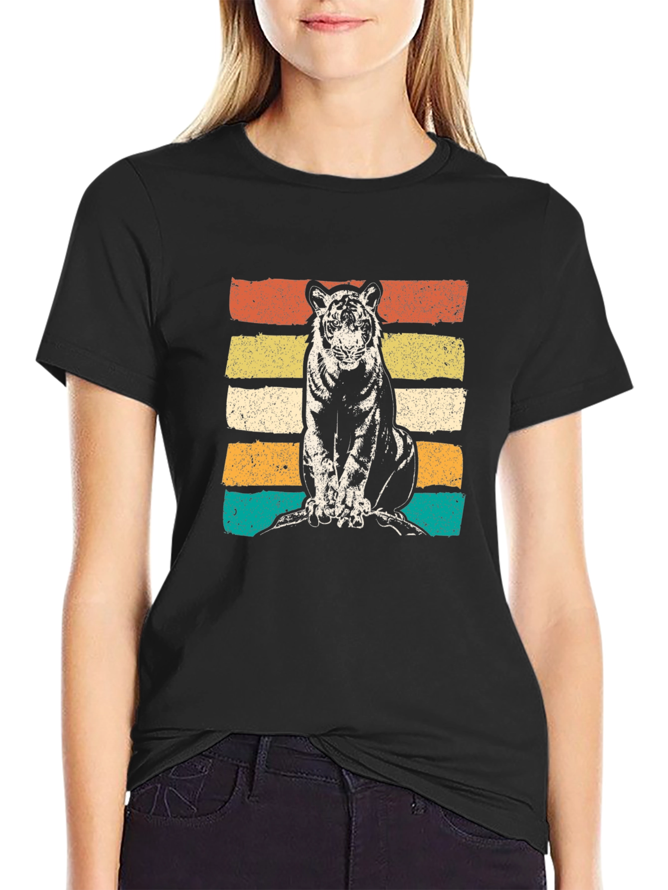 Retro Tiger Graphic T-Shirt