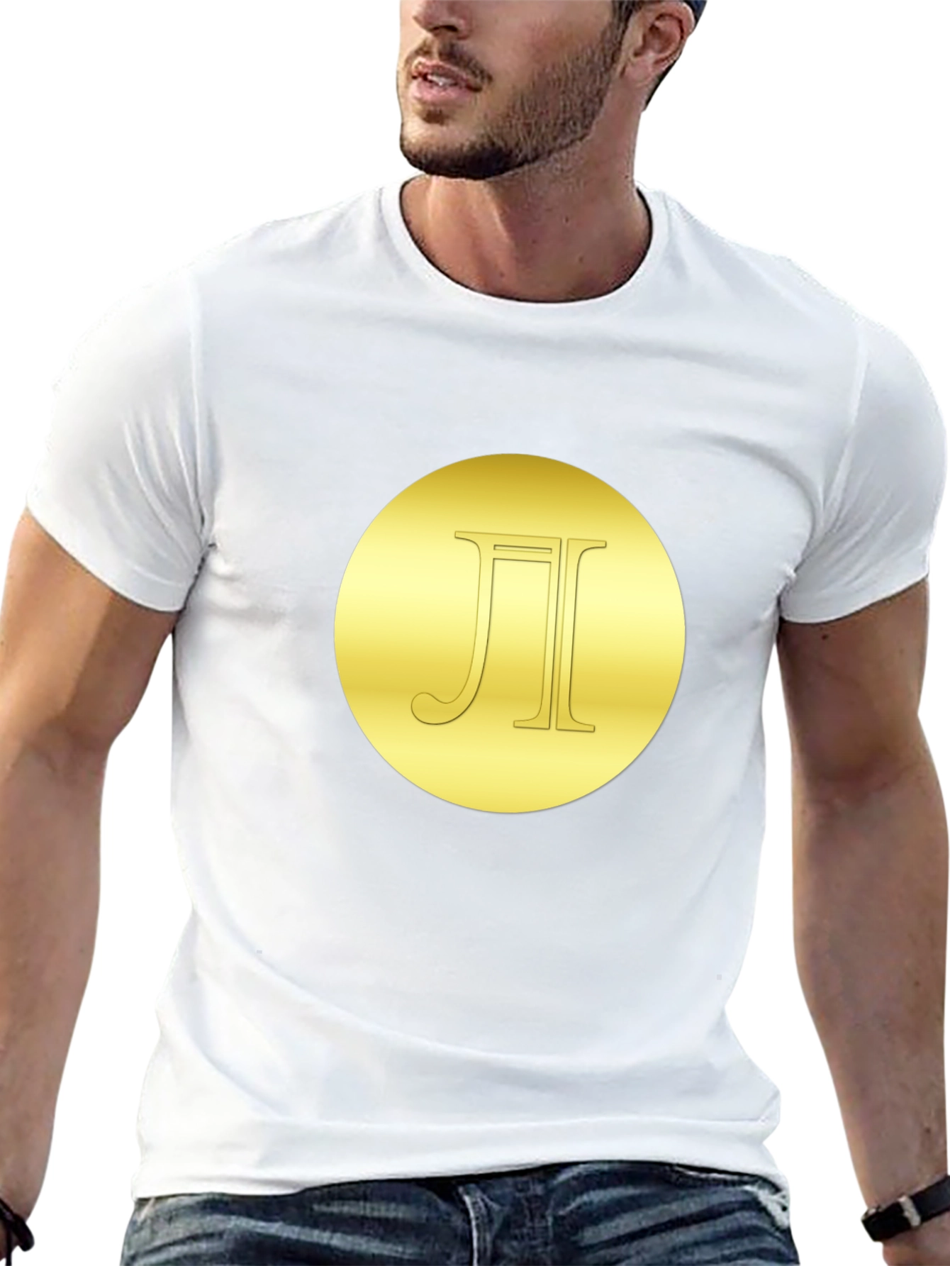 Gold Circle Logo Black T-Shirt