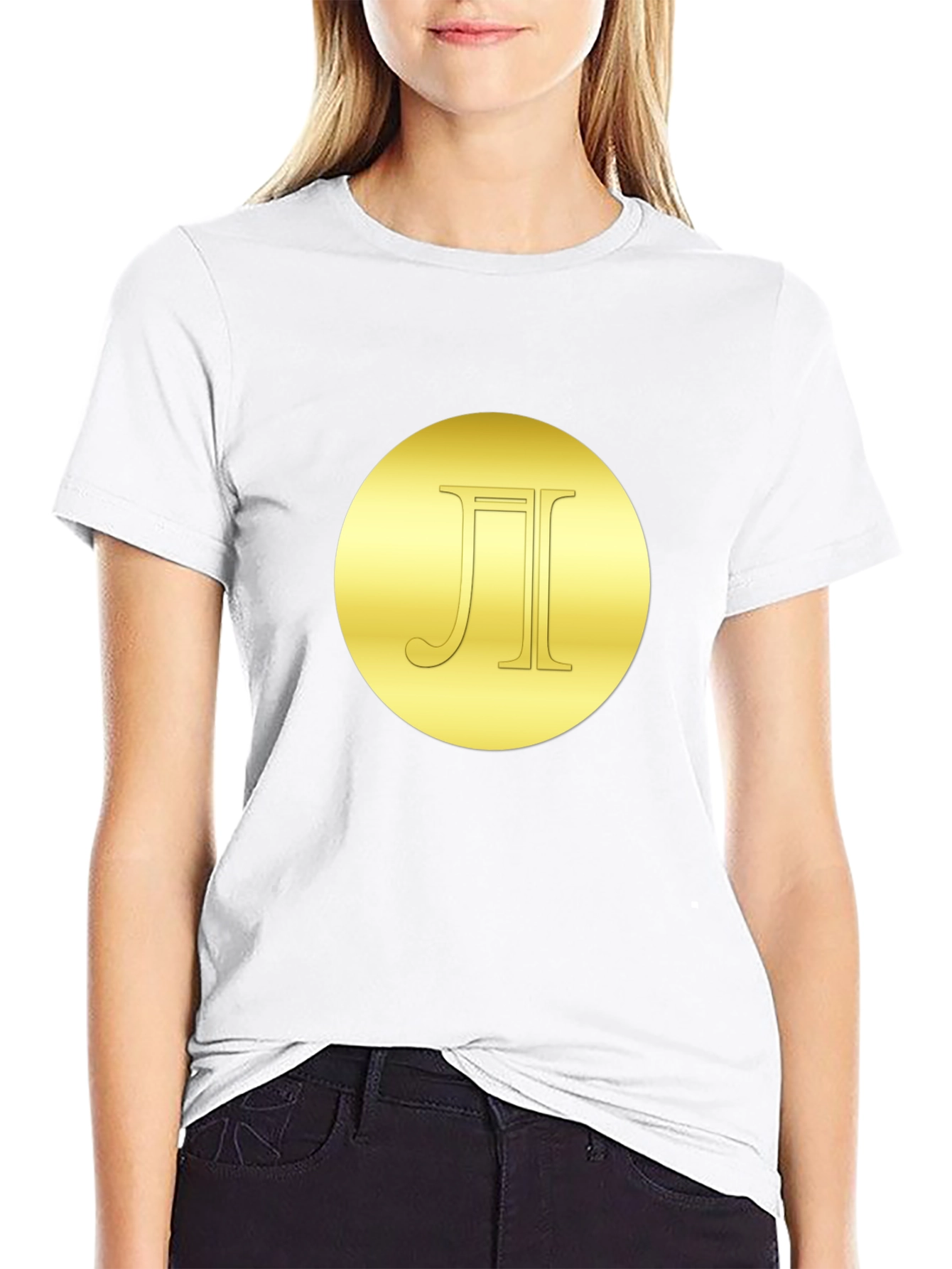 Gold Circle Logo Black T-Shirt