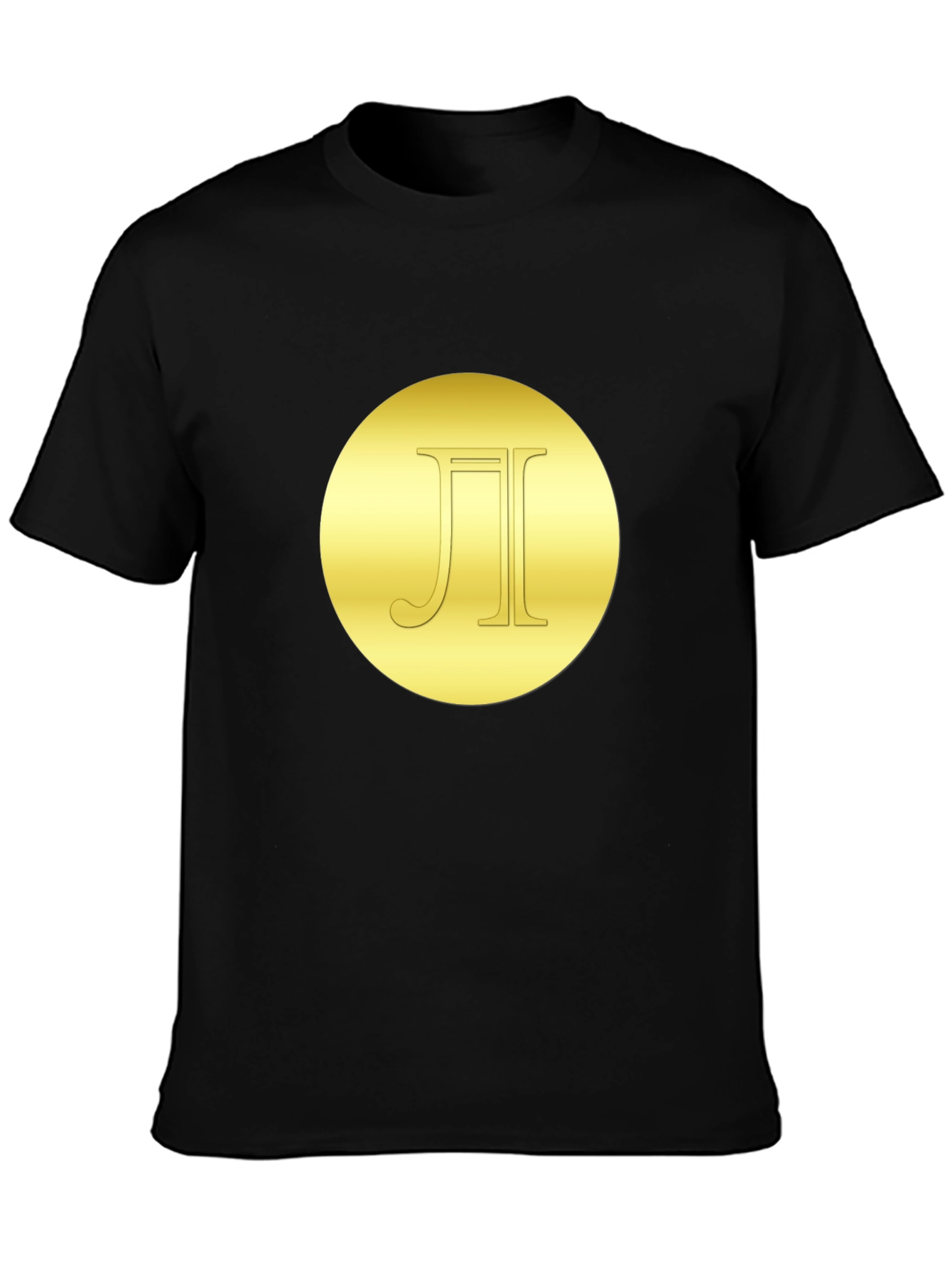 Gold Circle Logo Black T-Shirt