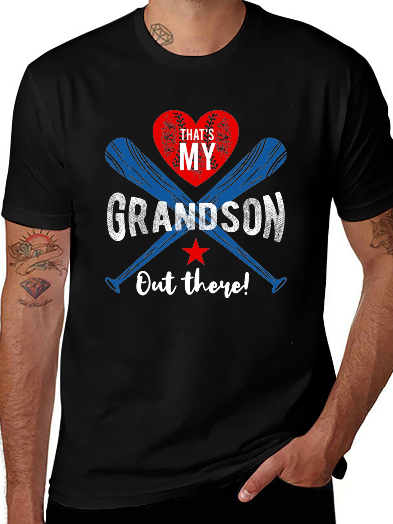 Grandson Baseball T-Shirt: Proud Grandparent Apparel