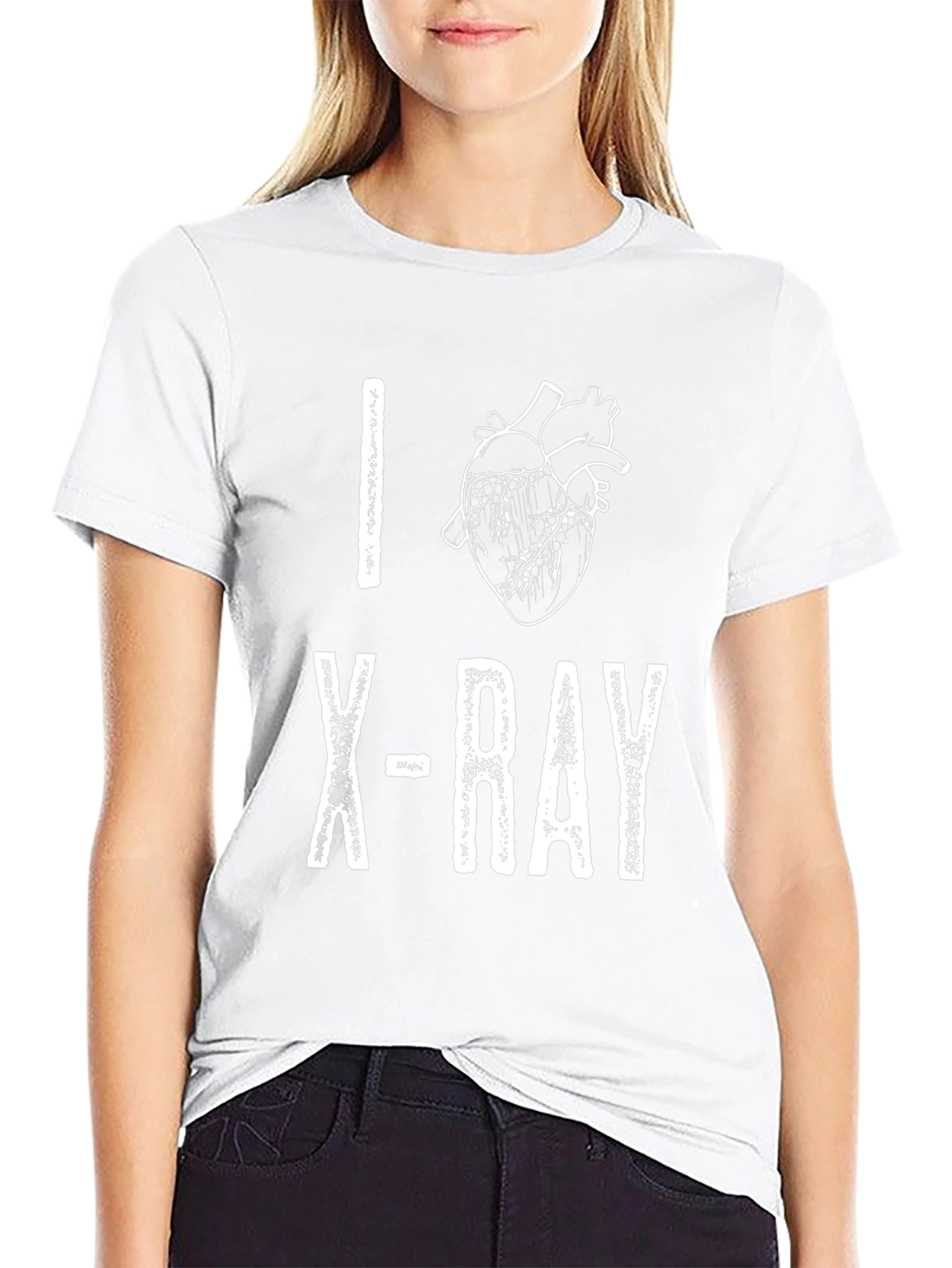 I Heart X-Ray Anatomy T-Shirt - Black Cotton Tee