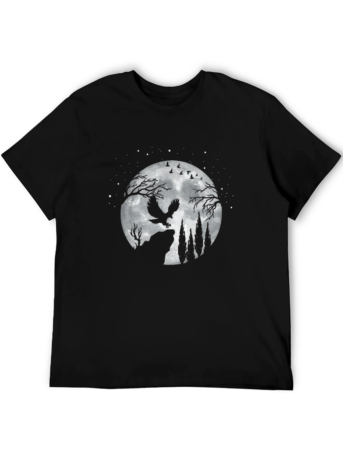 Owl Moon T-Shirt - Night Scene Tee