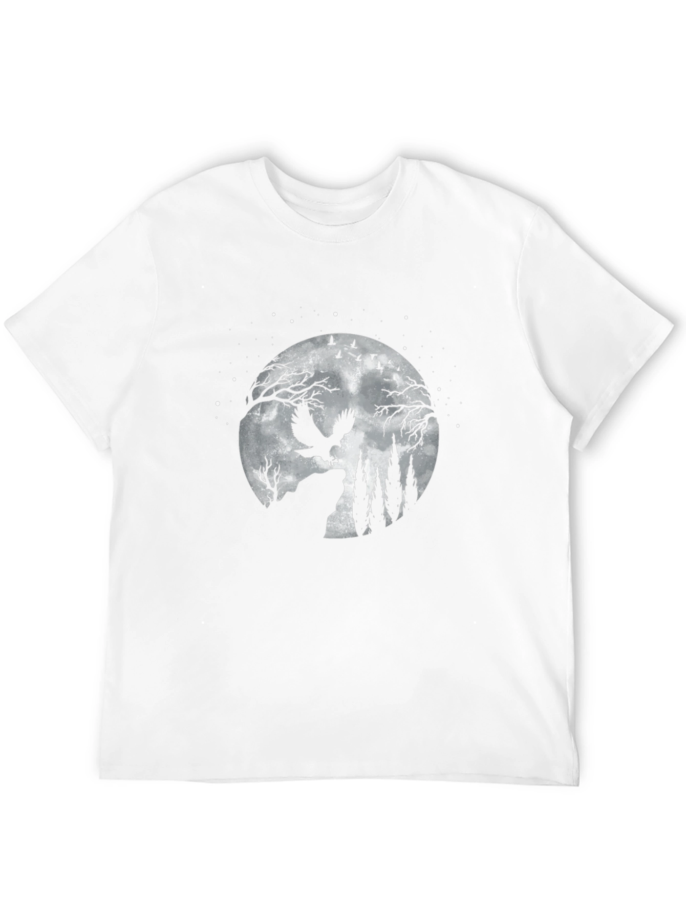 Owl Moon T-Shirt - Night Scene Tee