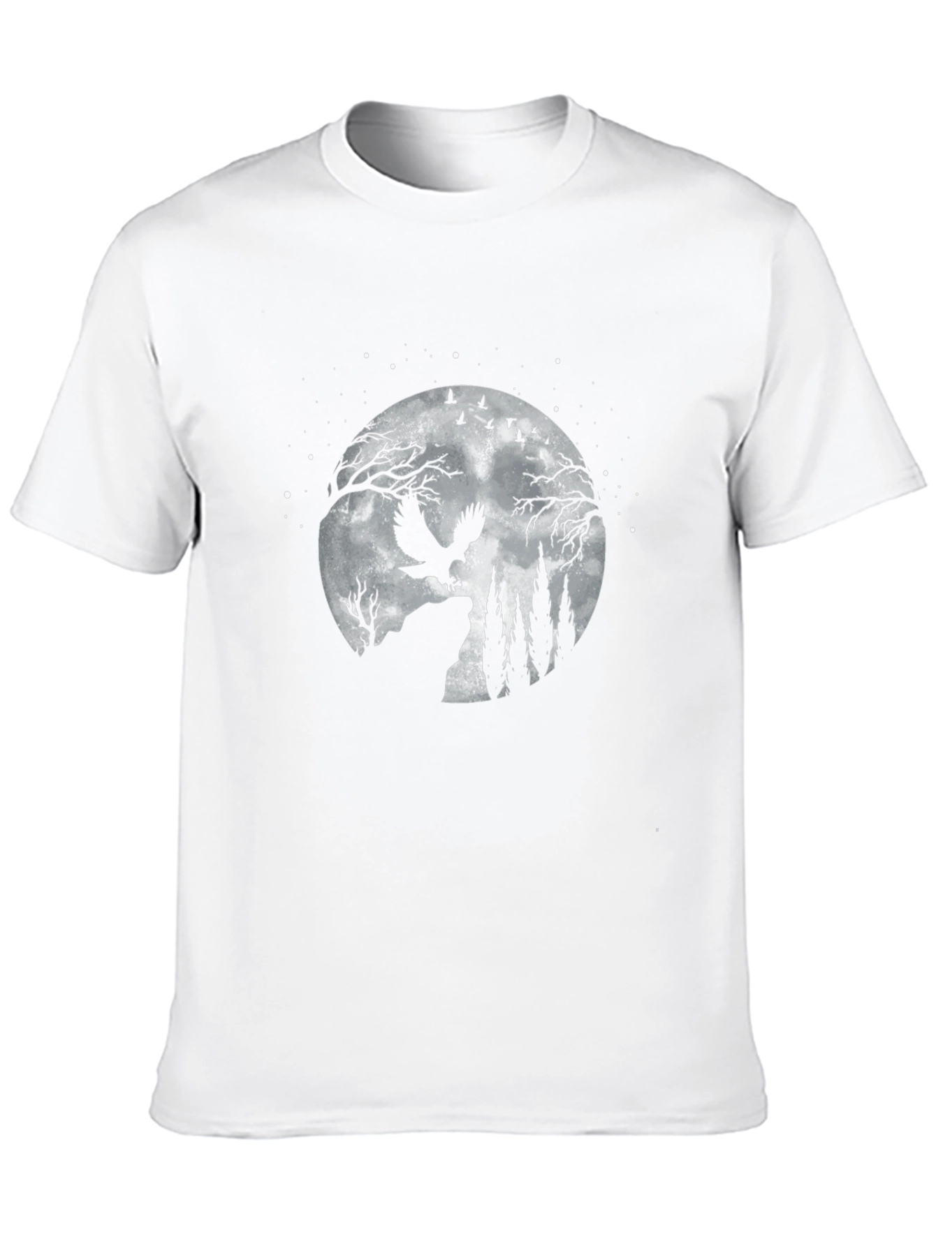 Owl Moon T-Shirt - Night Scene Tee