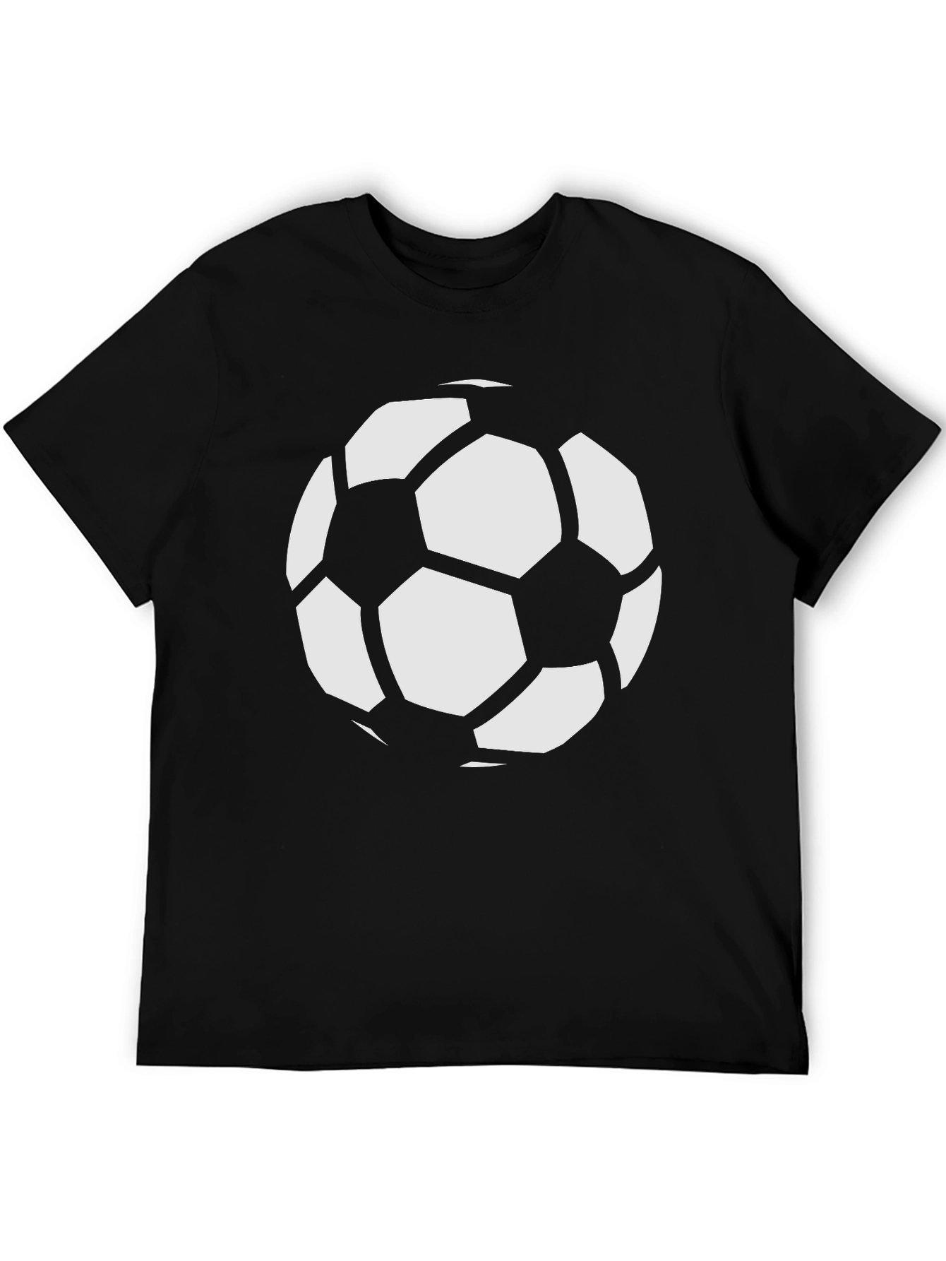 Soccer Ball Graphic Tee - Classic Black T-Shirt