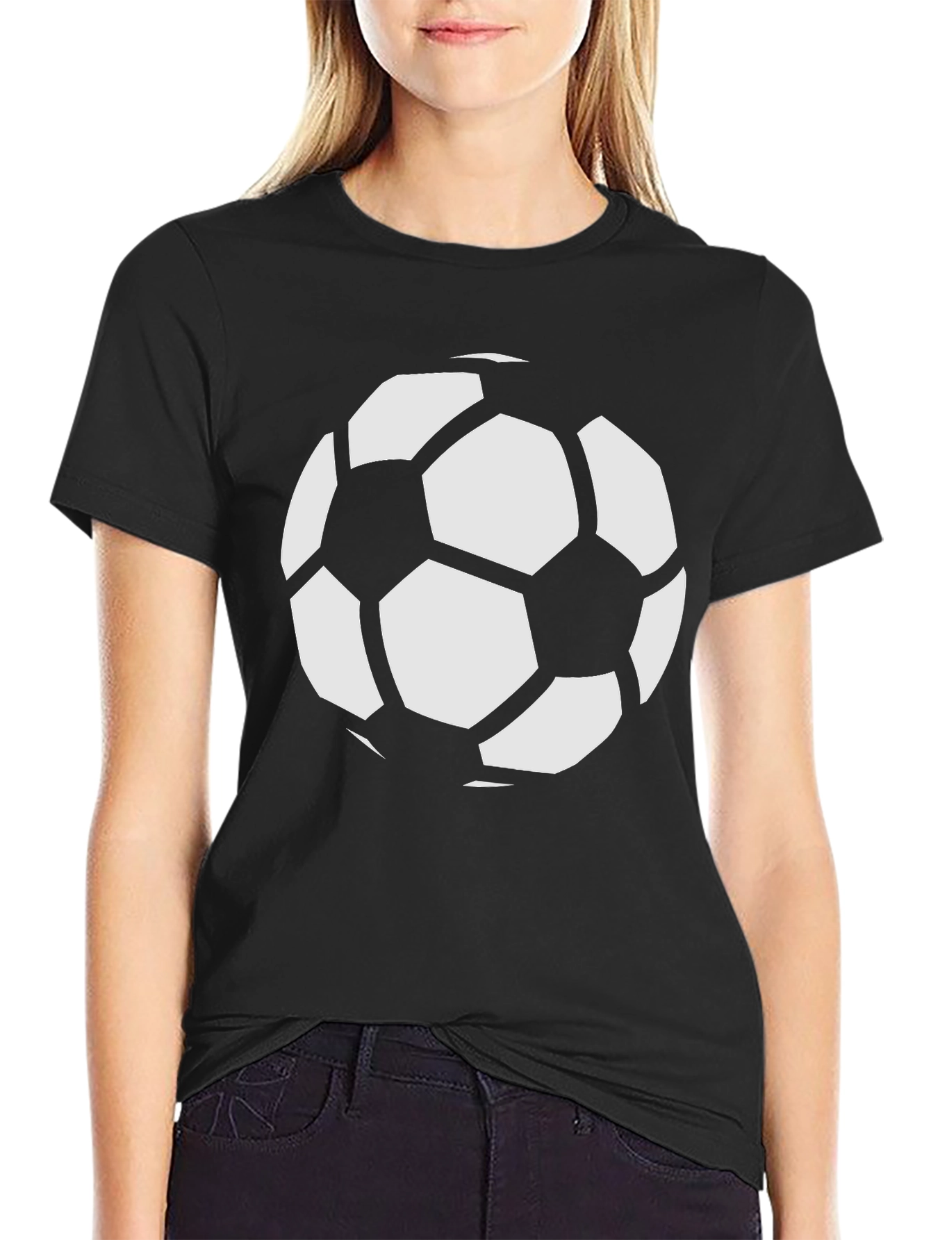 Soccer Ball Graphic Tee - Classic Black T-Shirt