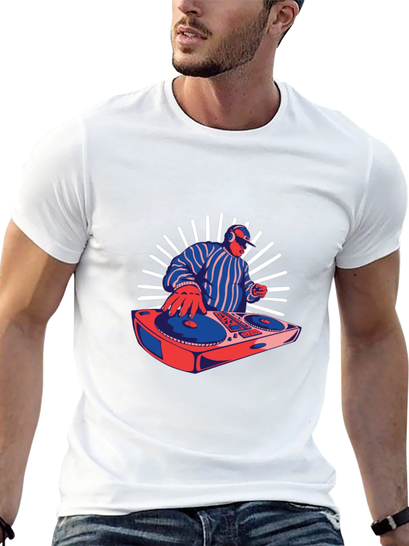 DJ Graphic Tee - Retro Music Lover T-Shirt