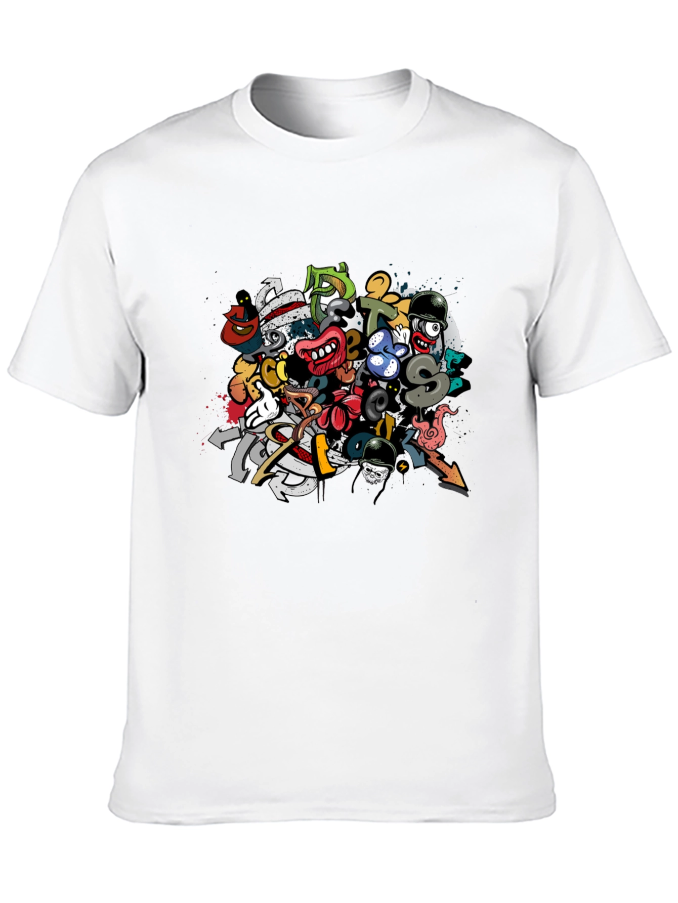 Bold Graffiti Art T-Shirt - Unique Graphic Tee