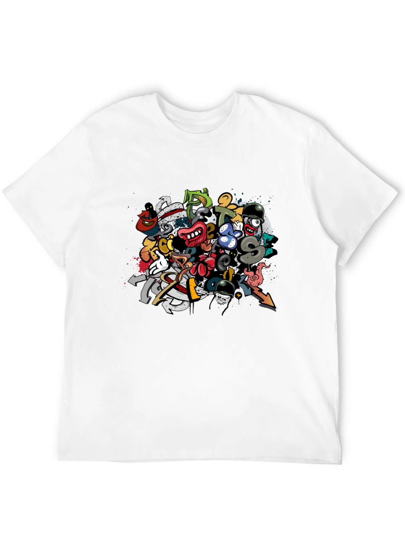 Bold Graffiti Art T-Shirt - Unique Graphic Tee