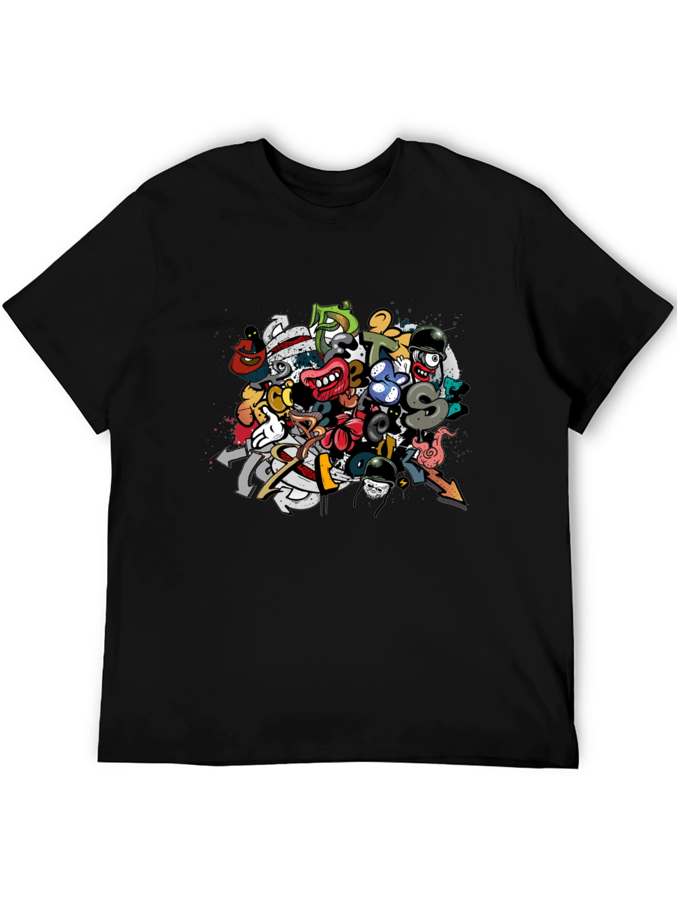 Bold Graffiti Art T-Shirt - Unique Graphic Tee