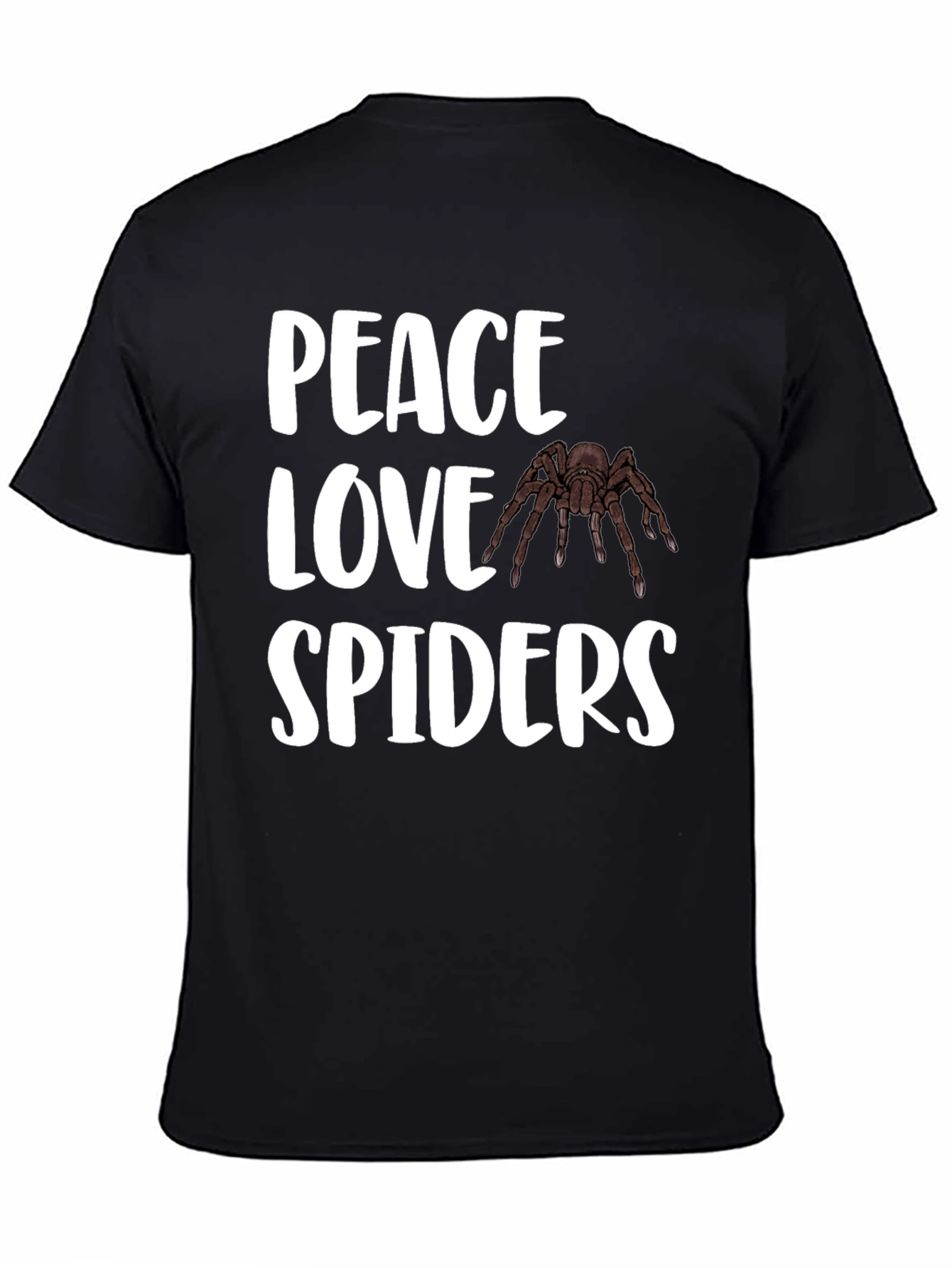 Peace Love Spiders T-Shirt - Arachnid Lover Tee