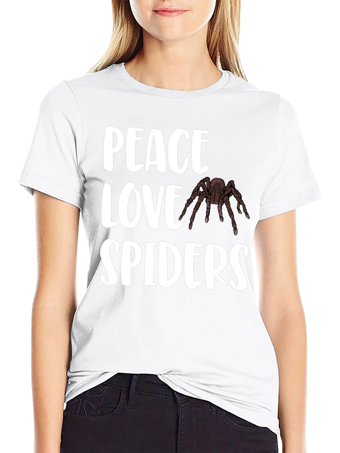 Peace Love Spiders T-Shirt - Arachnid Lover Tee