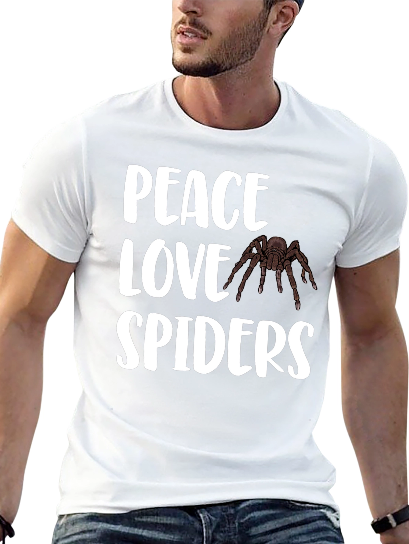 Peace Love Spiders T-Shirt - Arachnid Lover Tee