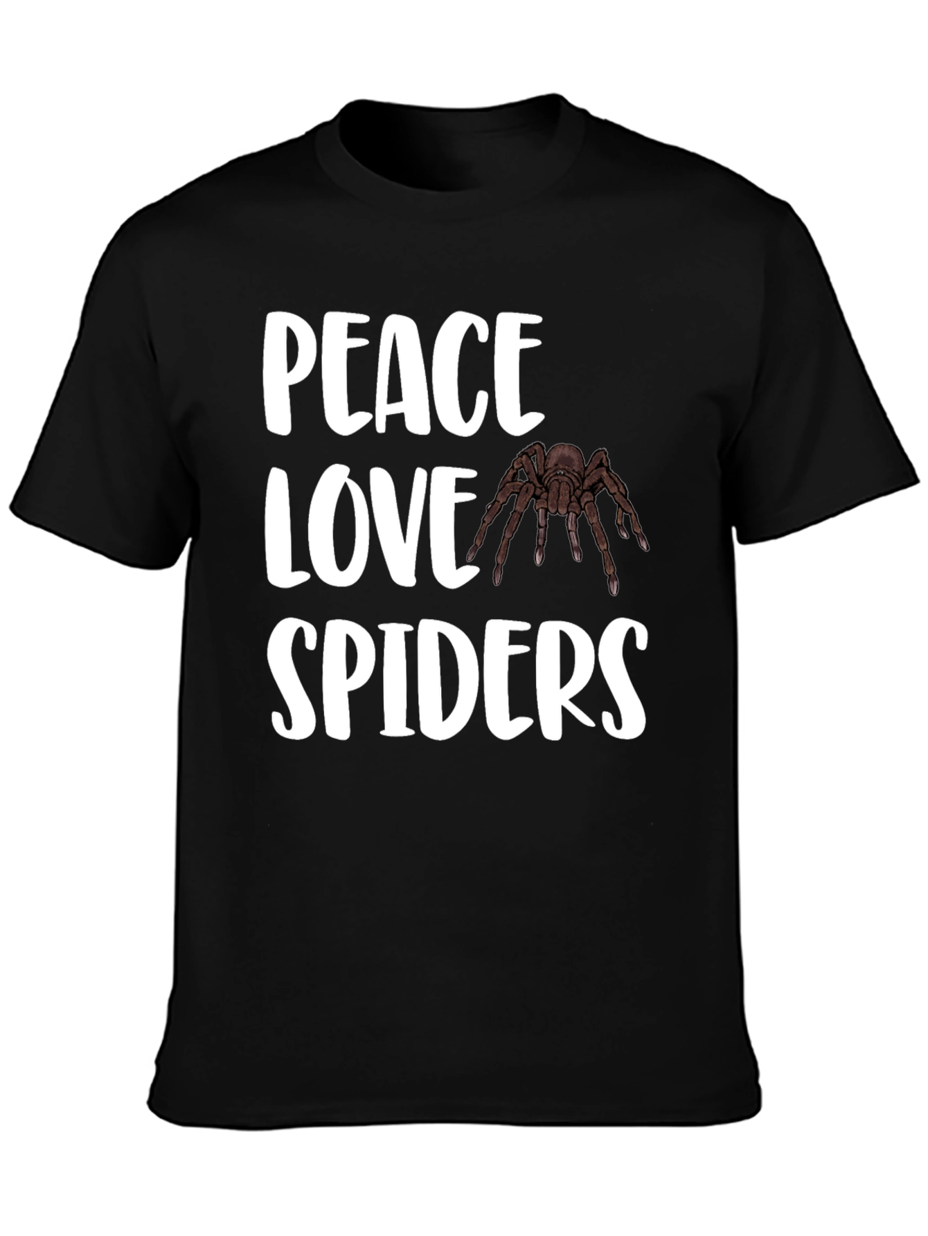 Peace Love Spiders T-Shirt - Arachnid Lover Tee