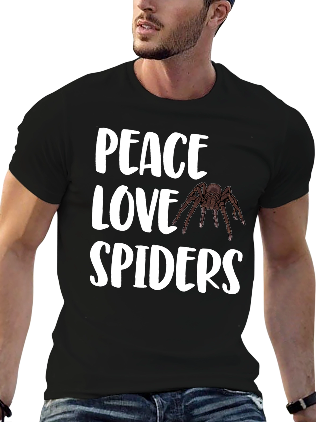 Peace Love Spiders T-Shirt - Arachnid Lover Tee