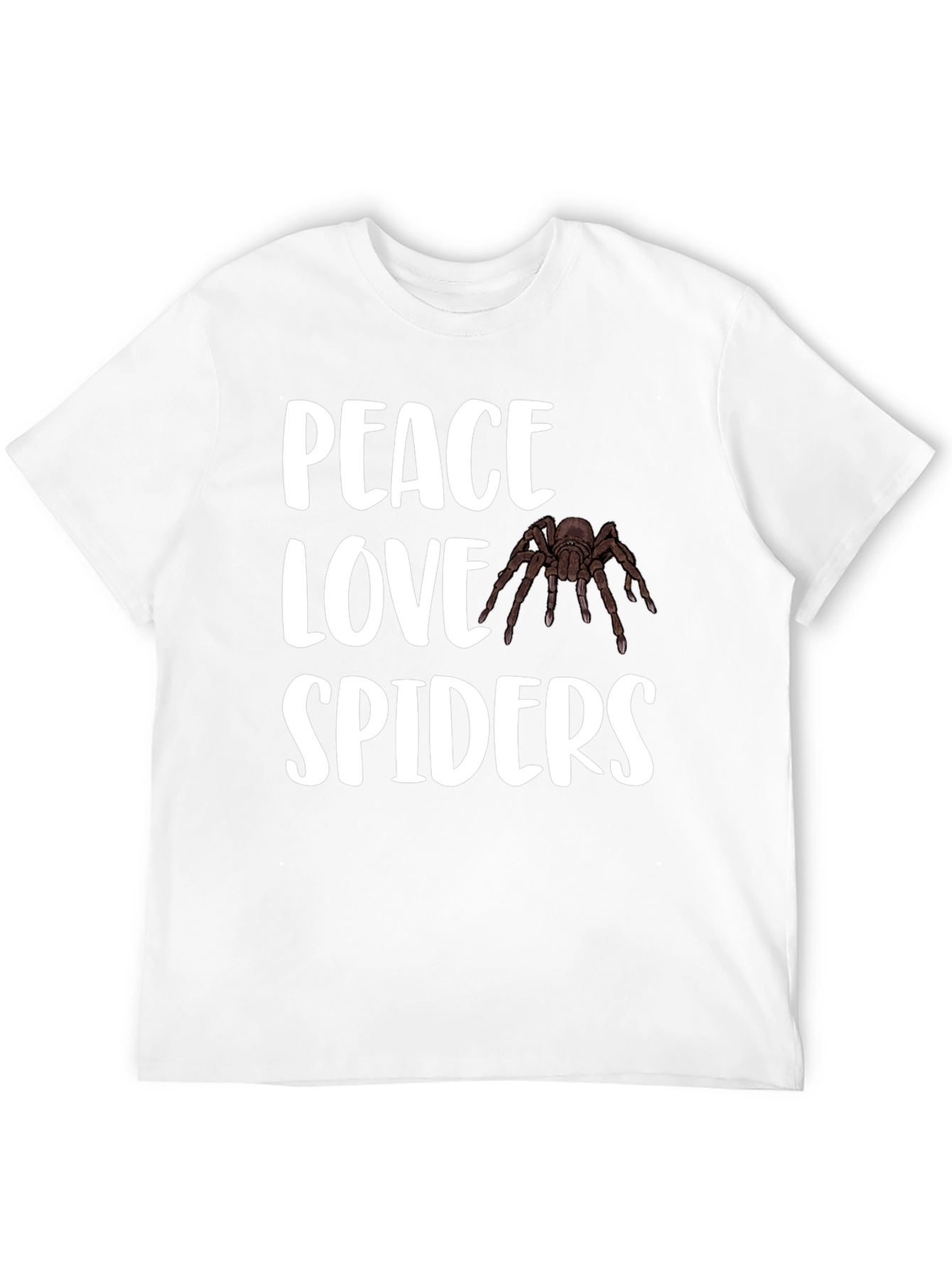 Peace Love Spiders T-Shirt - Arachnid Lover Tee