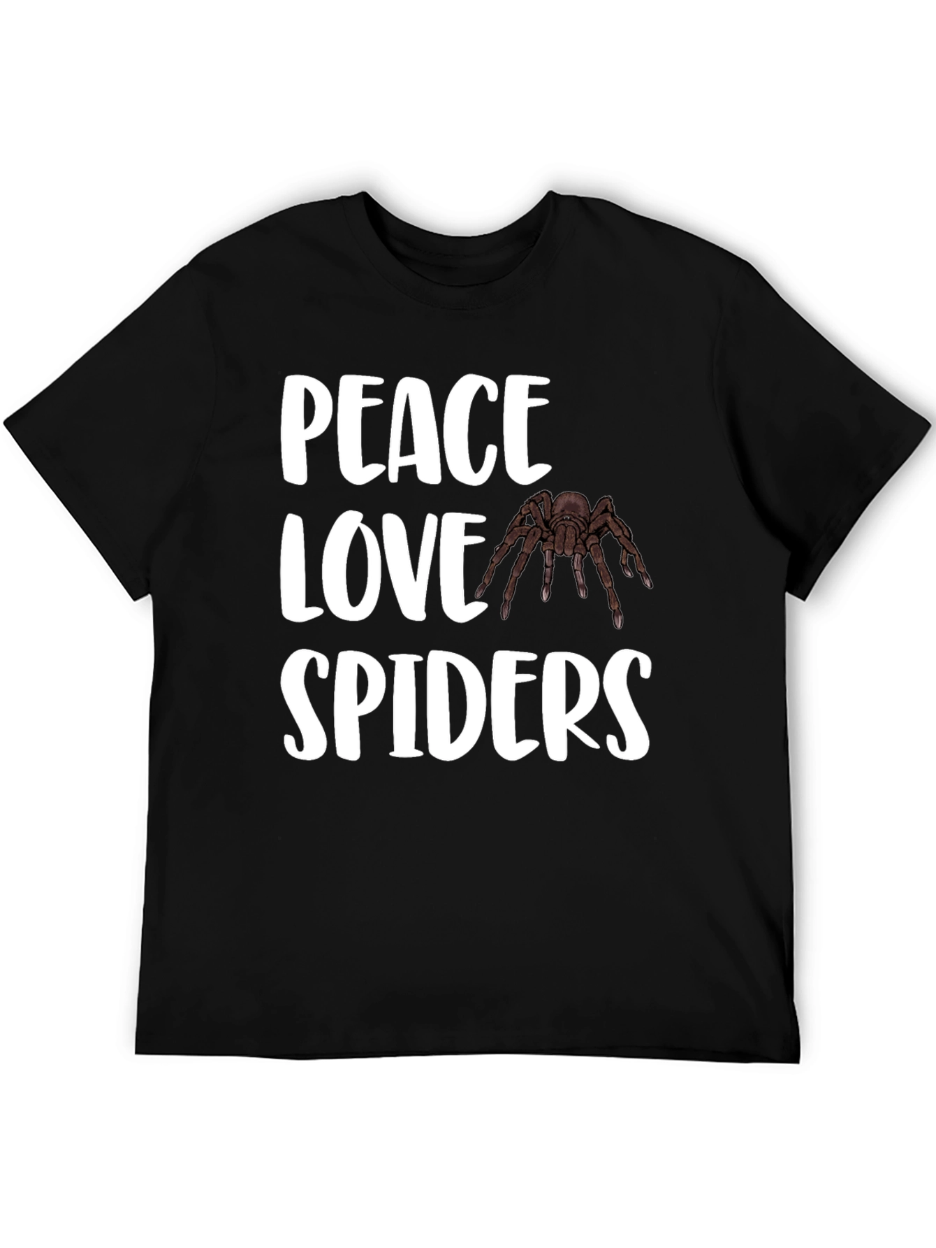 Peace Love Spiders T-Shirt - Arachnid Lover Tee
