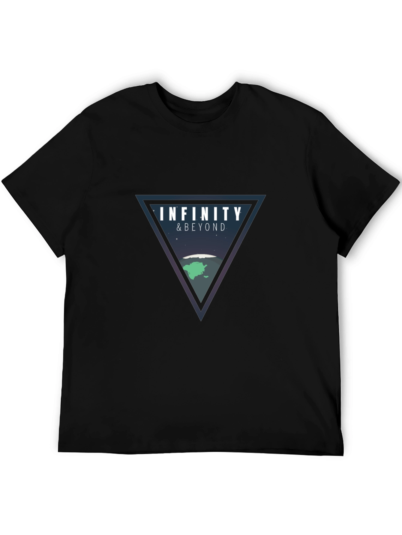Infinity & Beyond Graphic Tee - Black Cotton Blend