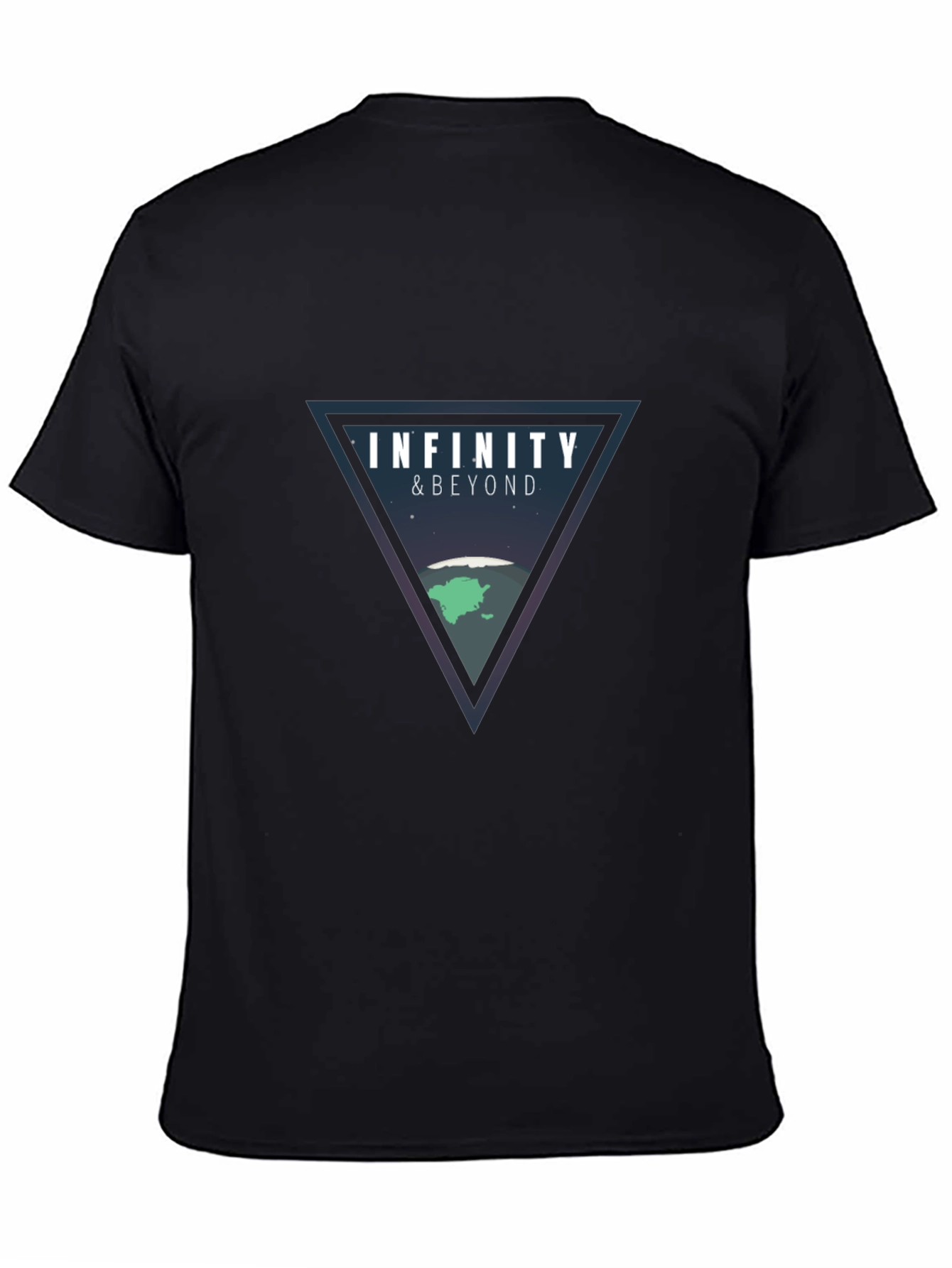 Infinity & Beyond Graphic Tee - Black Cotton Blend