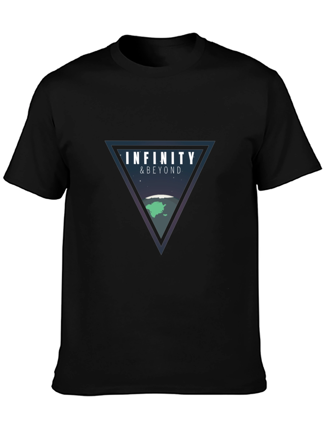 Infinity & Beyond Graphic Tee - Black Cotton Blend