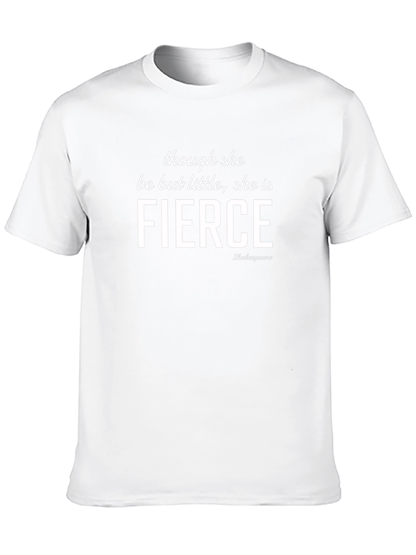 Fierce Shakespeare Quote Black T-Shirt