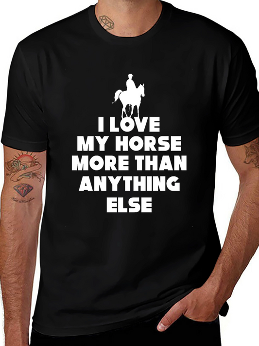 I Love My Horse T-Shirt - Equestrian Gift