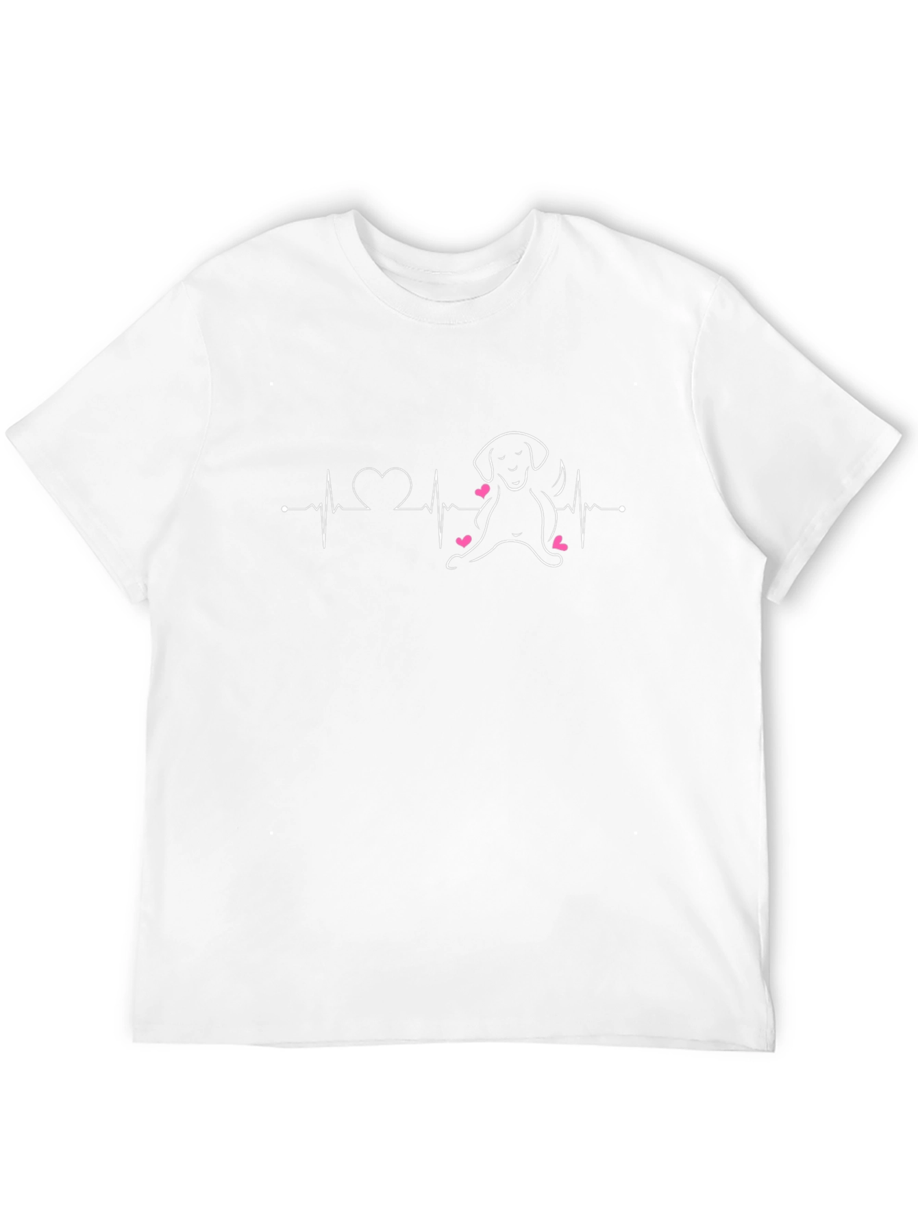 Dog Heartbeat T-Shirt - Cute Pet Lover Tee