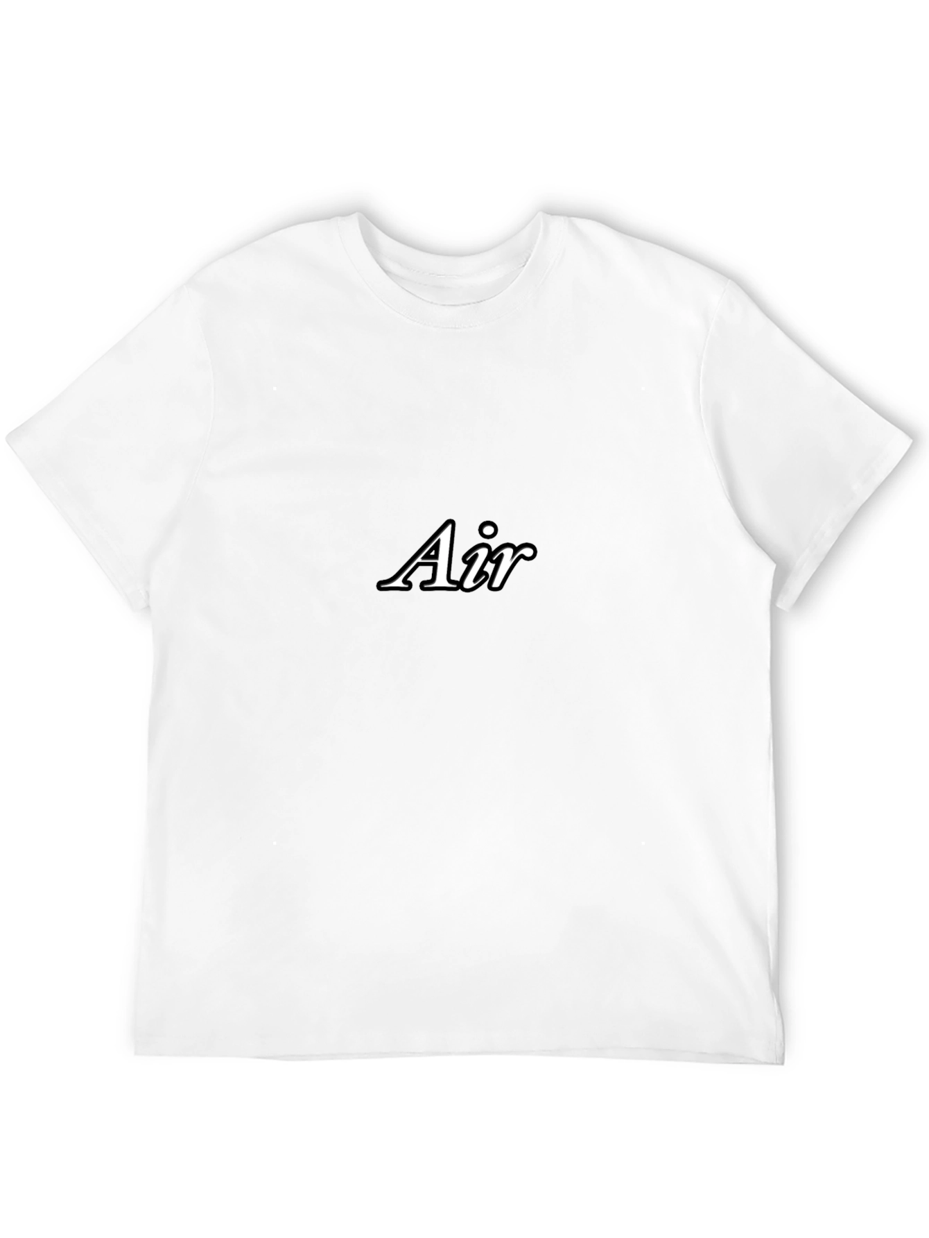Classic Black Air Graphic Tee - Stylish Comfort
