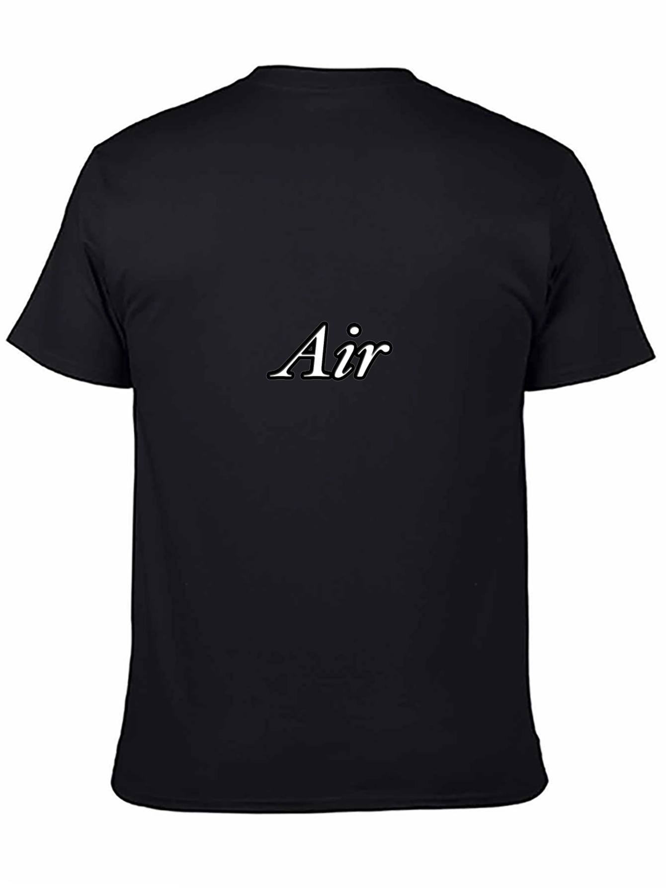 Classic Black Air Graphic Tee - Stylish Comfort