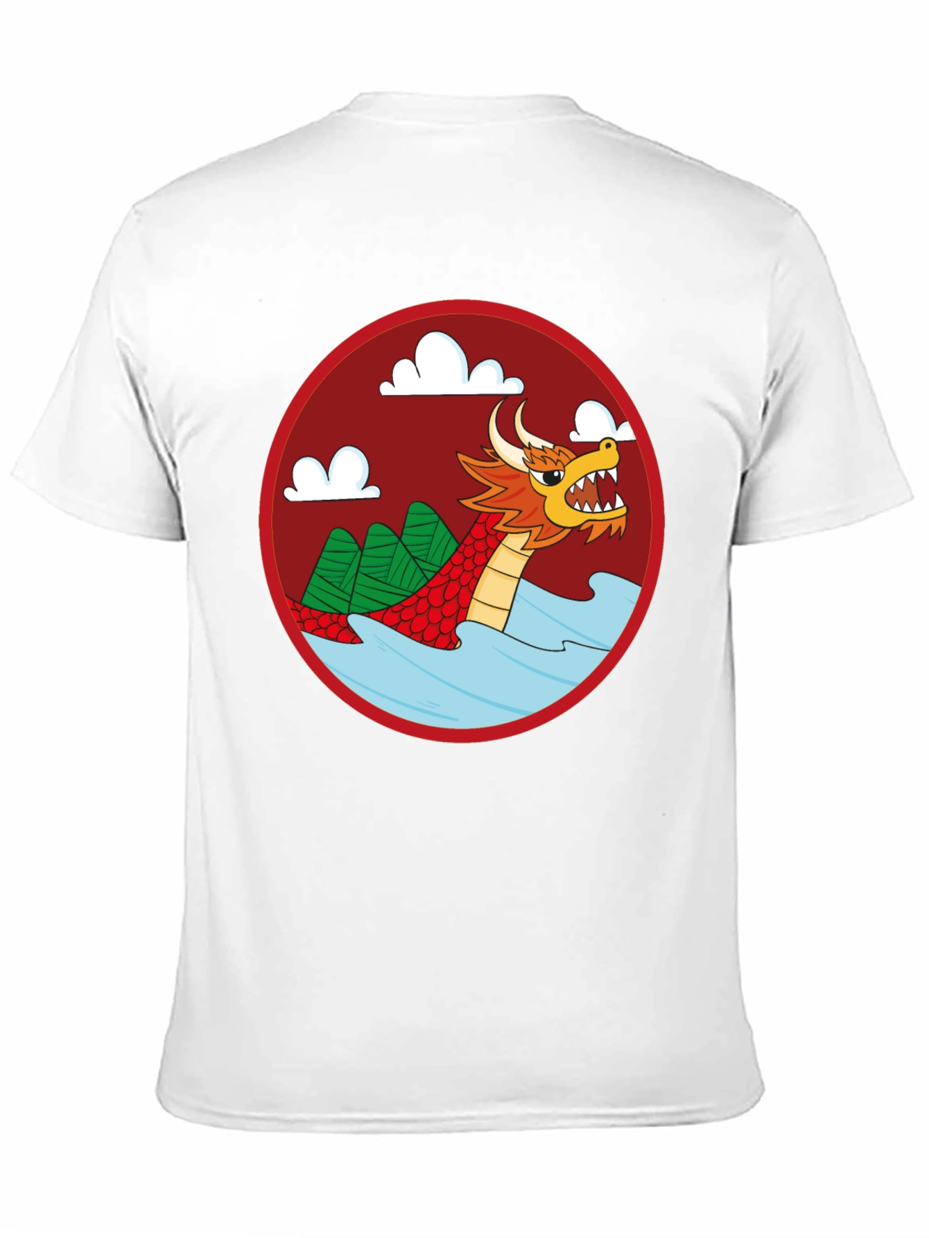 Dragon Graphic Tee - Black Crew Neck Cotton T-Shirt