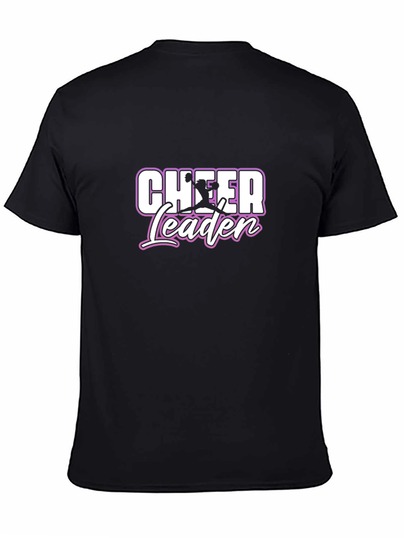 Cheerleader Graphic Tee - Black