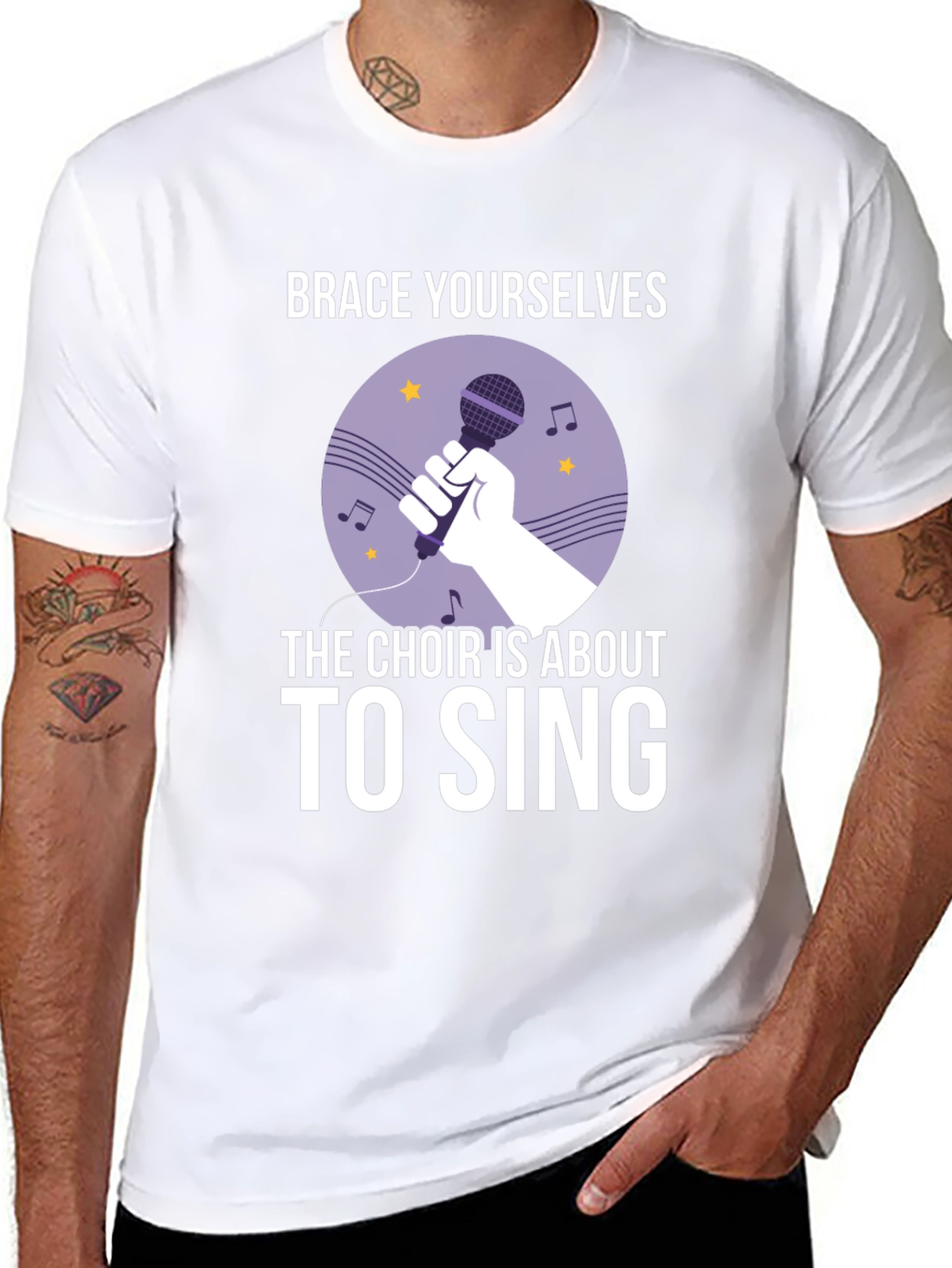 Choir Singer T-Shirt - Brace Yourselves!