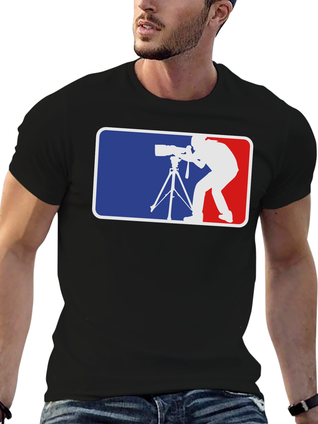 Photographer Graphic T-Shirt - Black