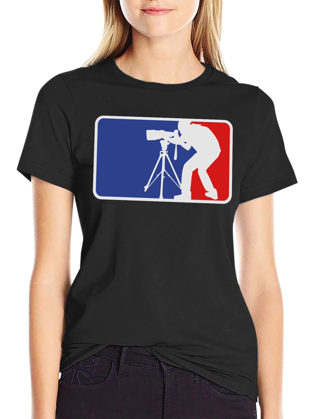 Photographer Graphic T-Shirt - Black