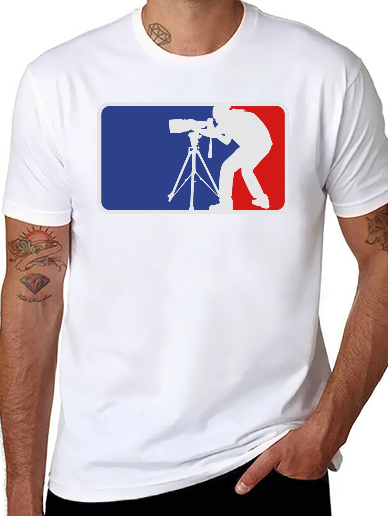 Photographer Graphic T-Shirt - Black