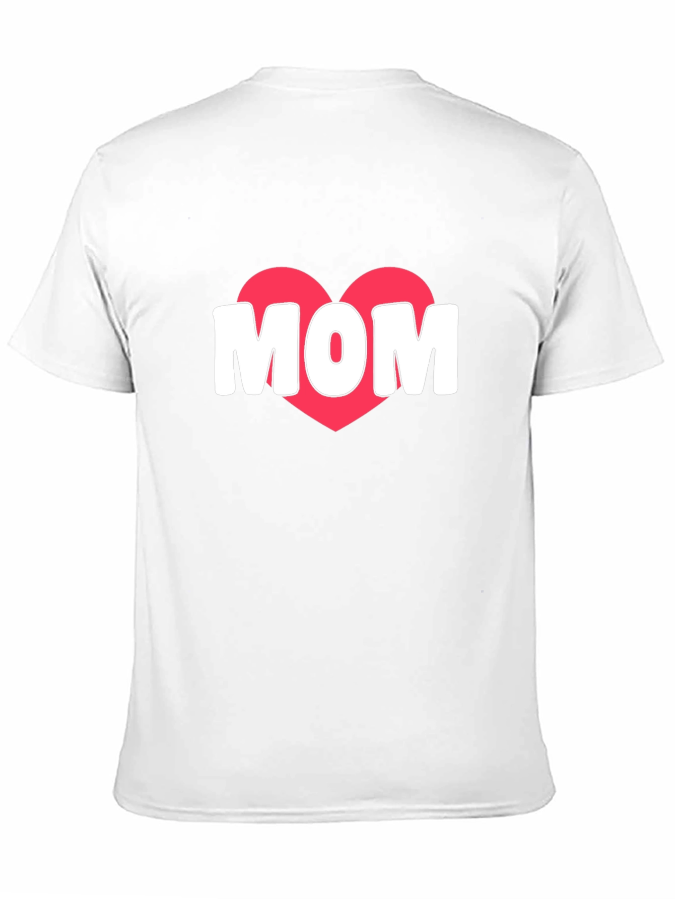 Mom Heart Graphic T-Shirt - Black