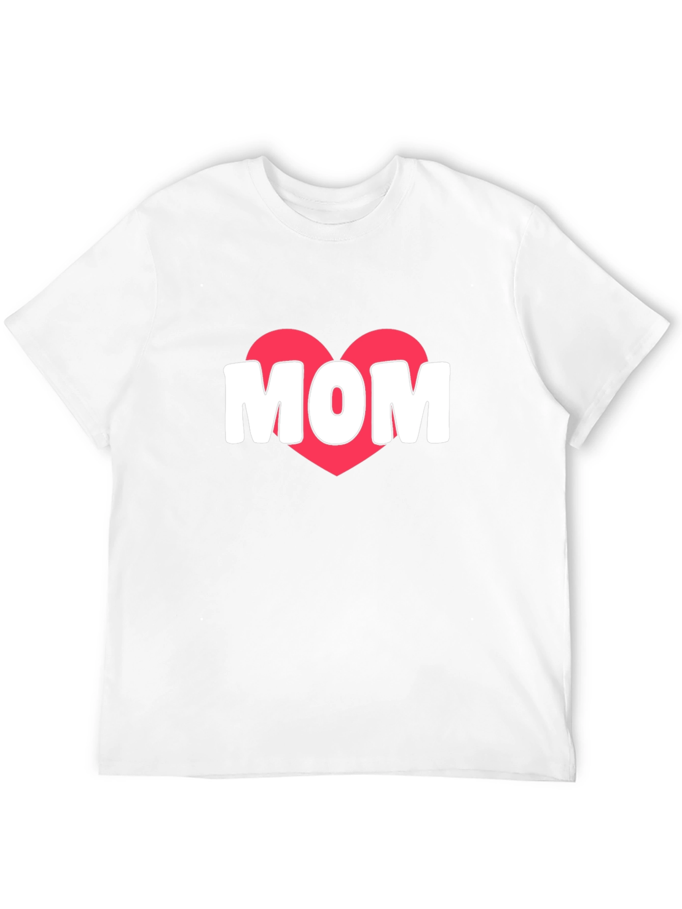 Mom Heart Graphic T-Shirt - Black