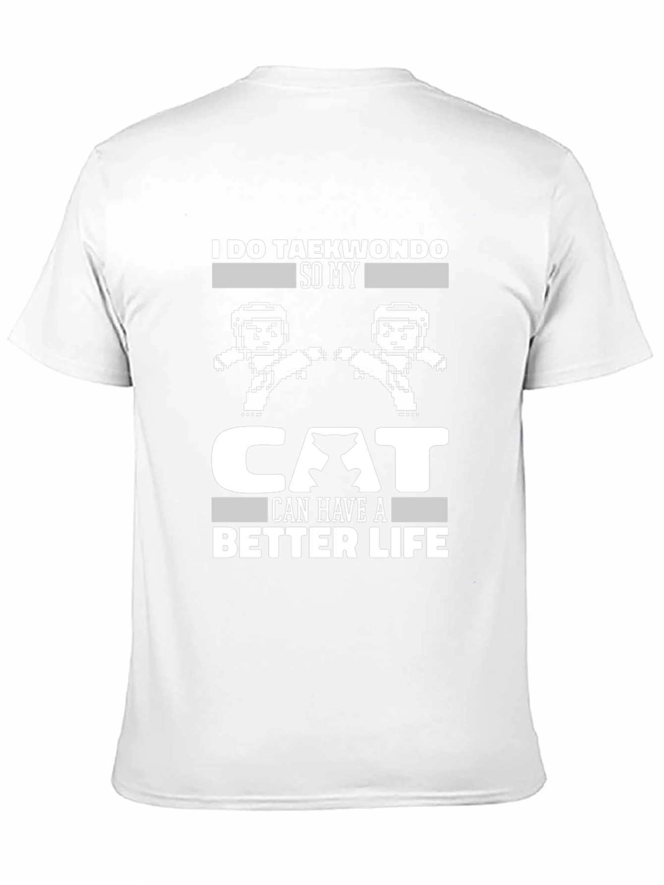 Taekwondo Cat Life T-Shirt Funny Martial Arts Tee