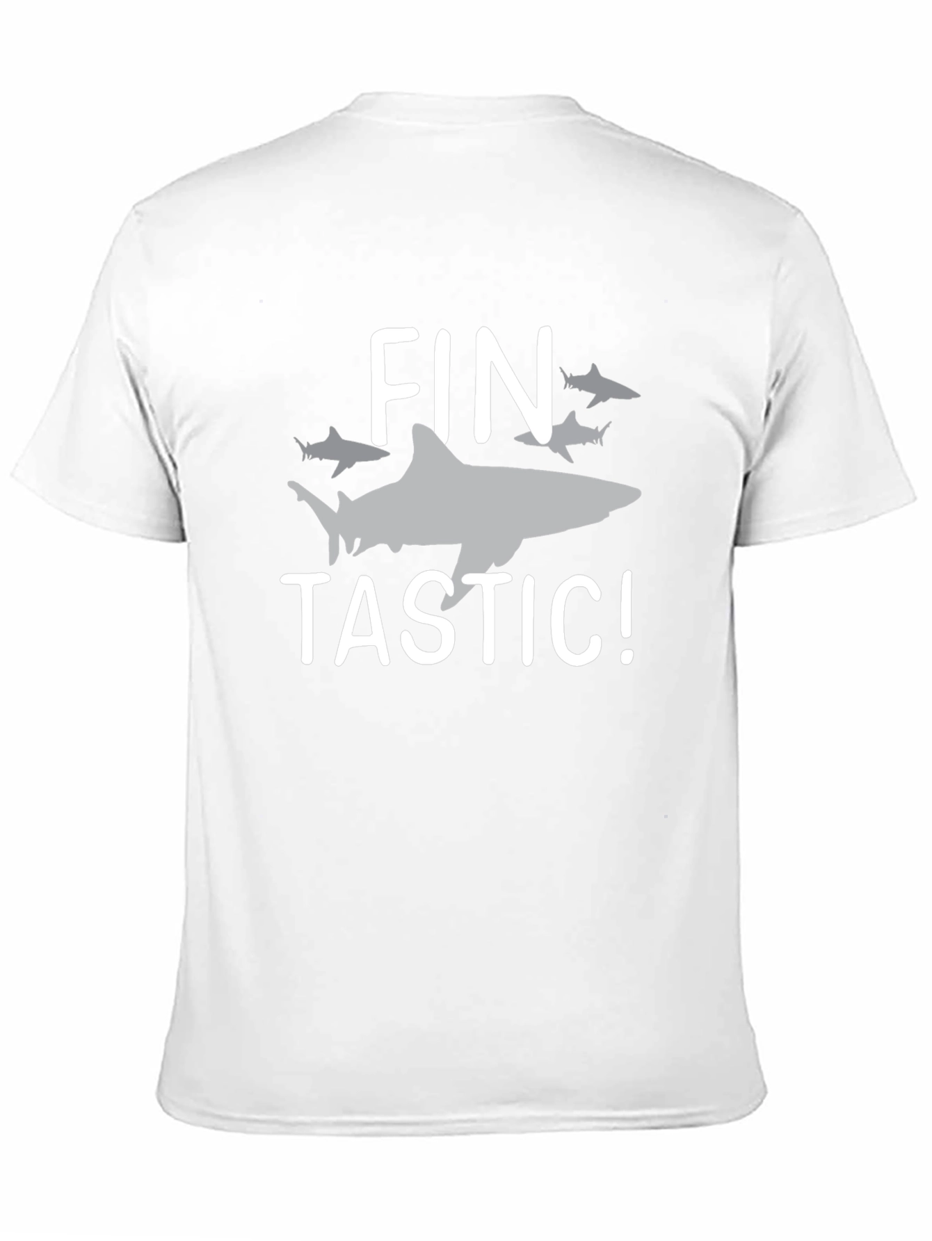 Fin-tastic Shark Graphic T-Shirt - Black Cotton Tee