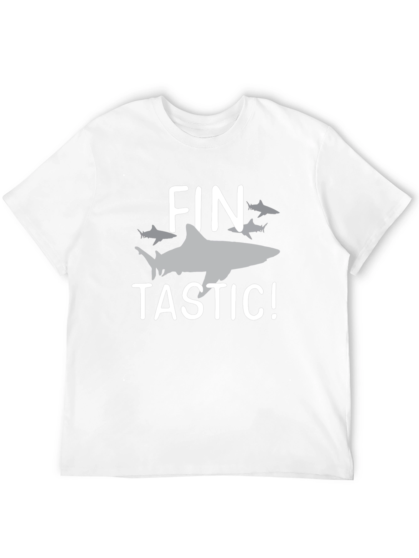 Fin-tastic Shark Graphic T-Shirt - Black Cotton Tee