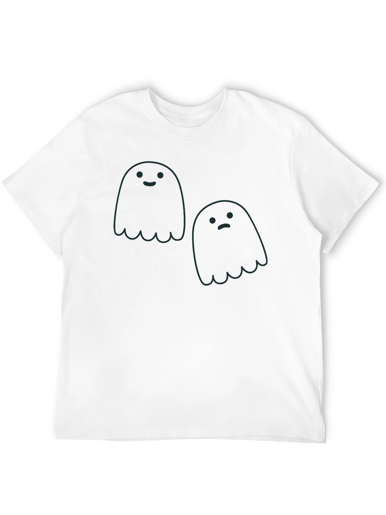 Ghost Duo Graphic Tee - Spooky Season Style