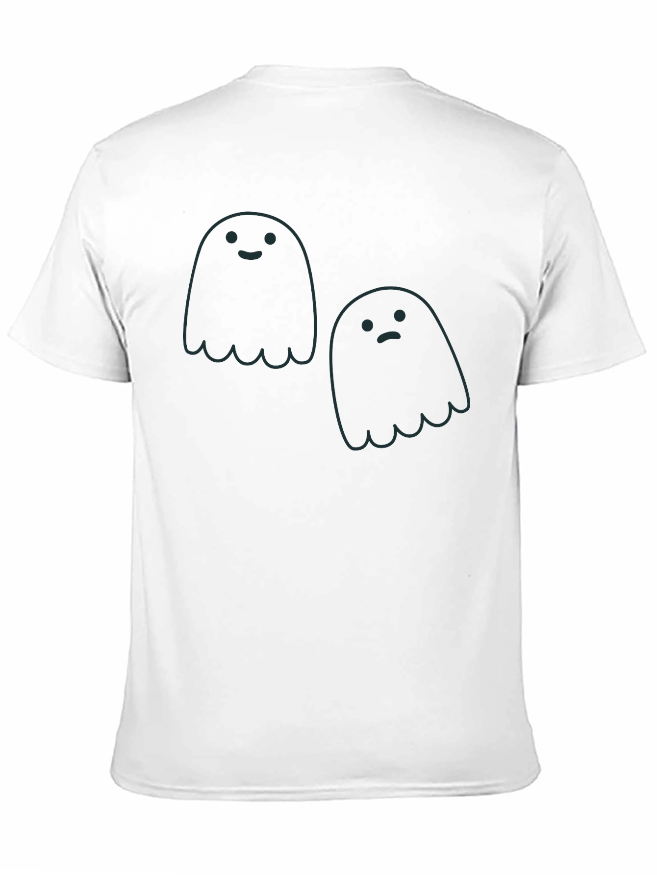 Ghost Duo Graphic Tee - Spooky Season Style