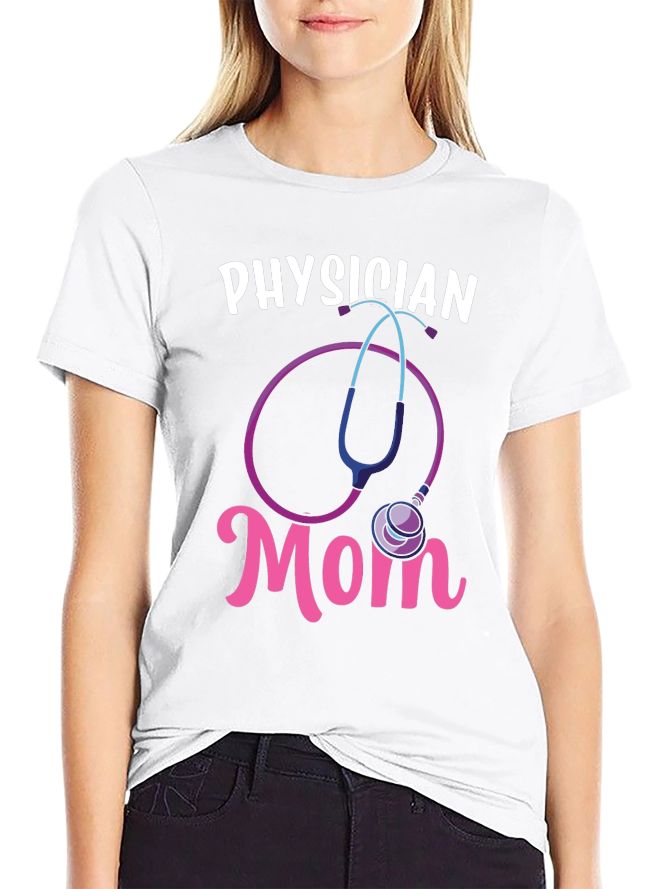 Physician Mom Graphic Tee - Medical Gift Idea