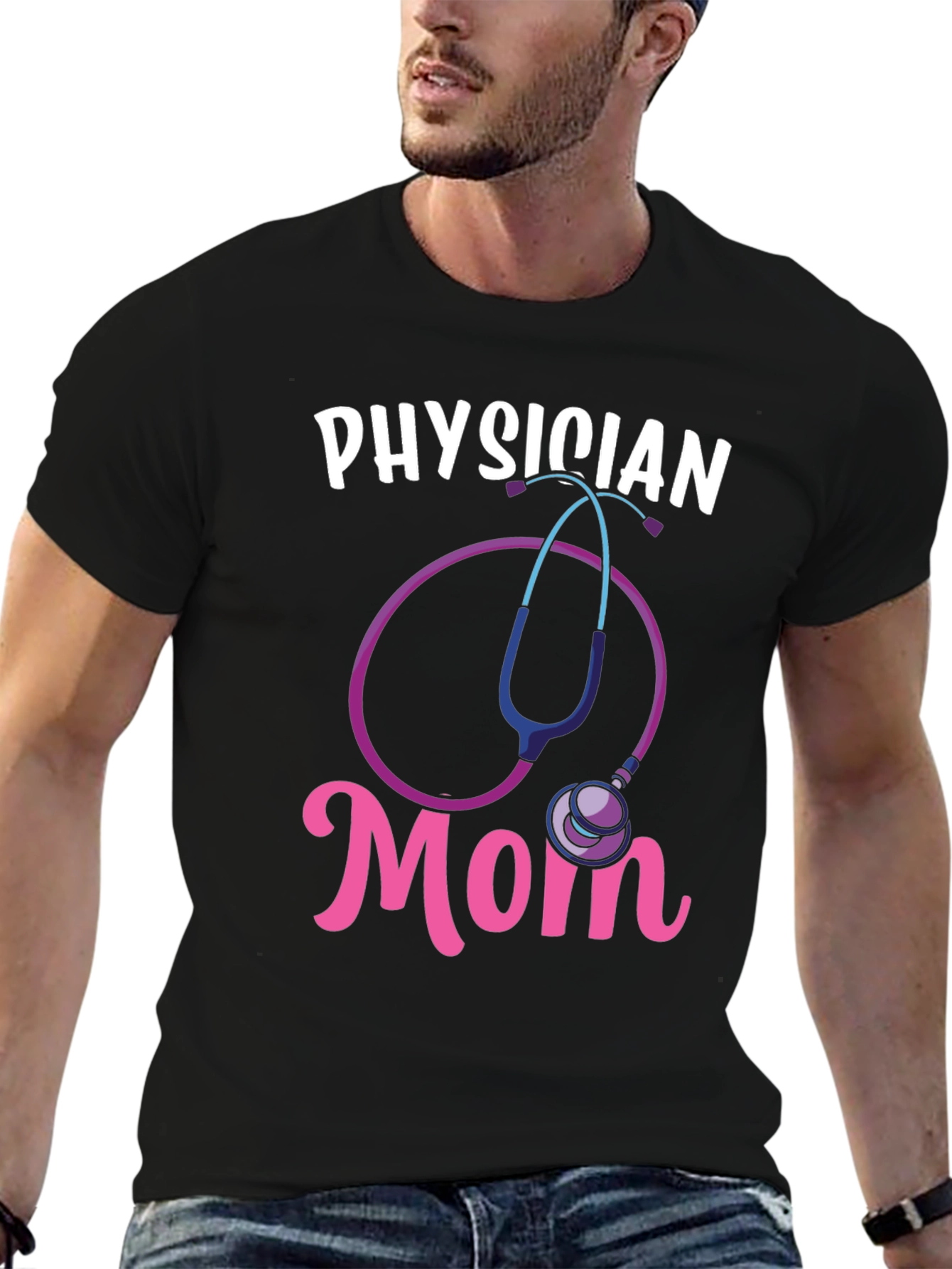 Physician Mom Graphic Tee - Medical Gift Idea