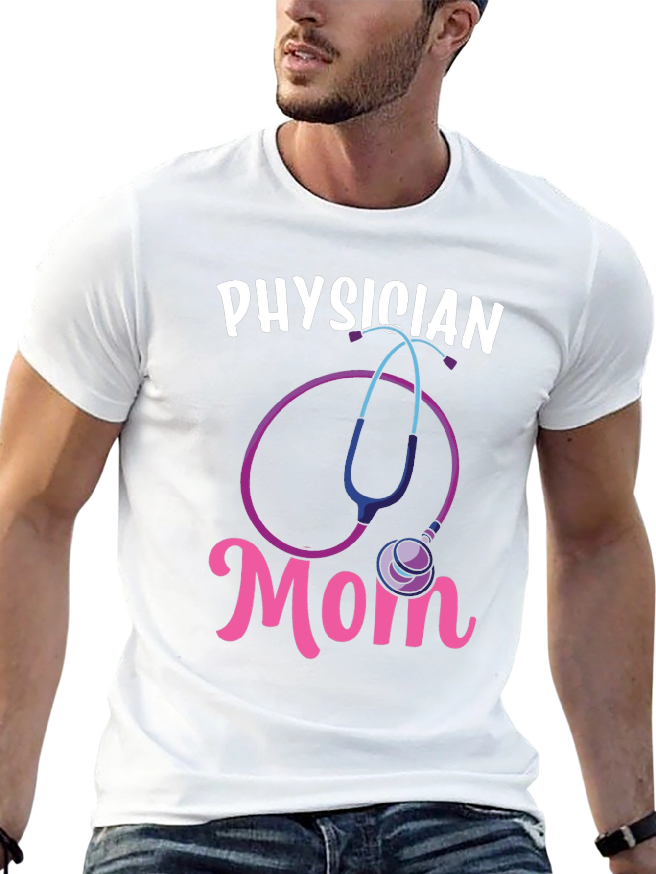 Physician Mom Graphic Tee - Medical Gift Idea