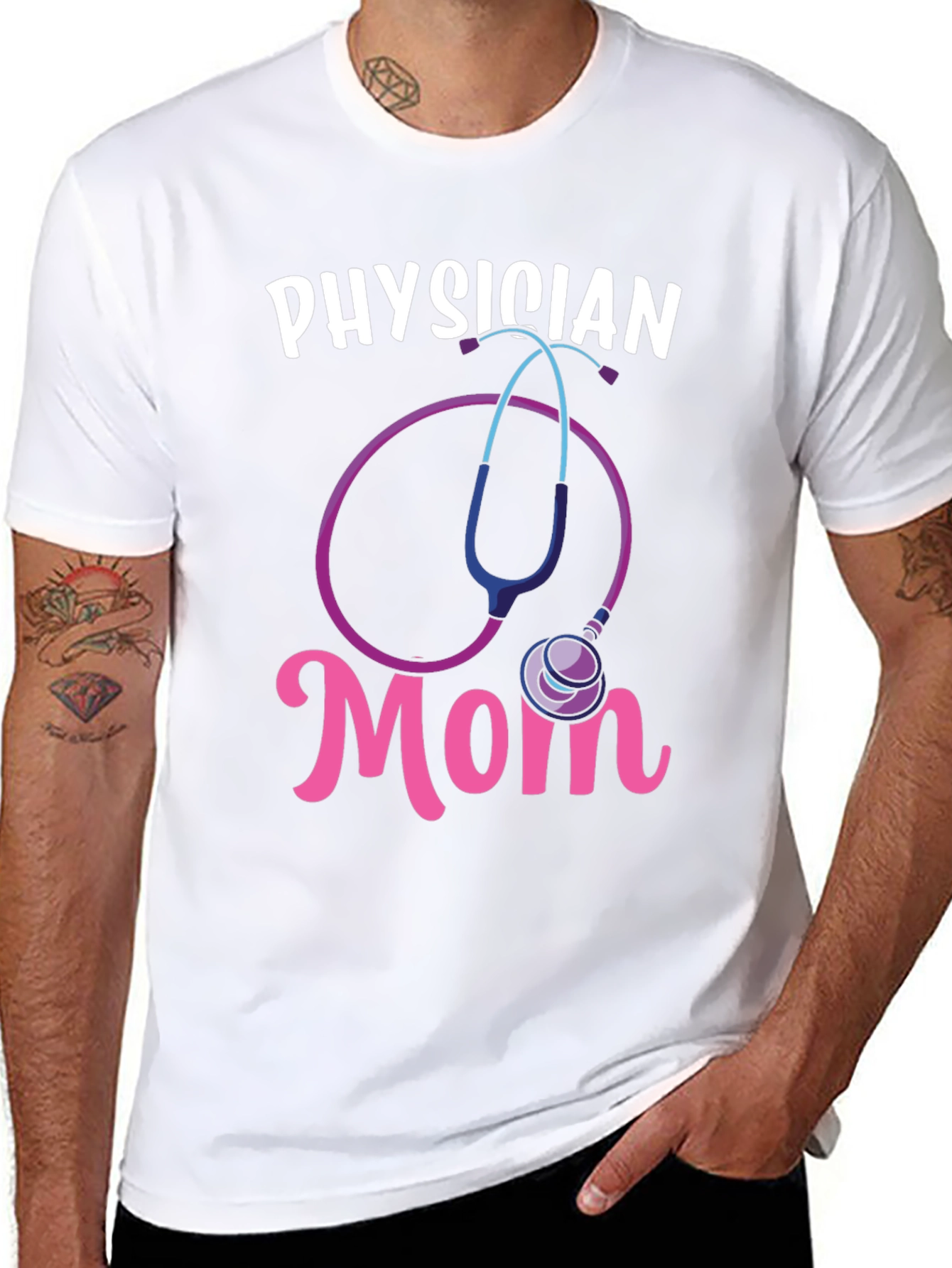 Physician Mom Graphic Tee - Medical Gift Idea