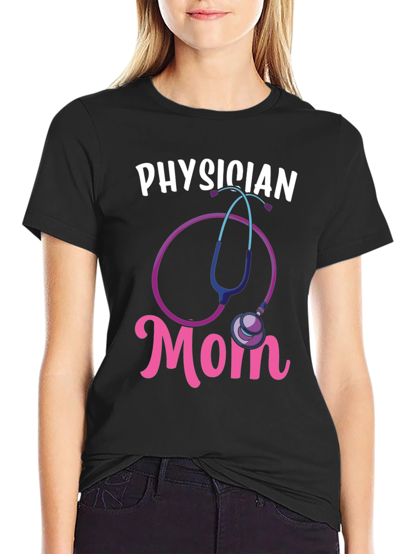 Physician Mom Graphic Tee - Medical Gift Idea