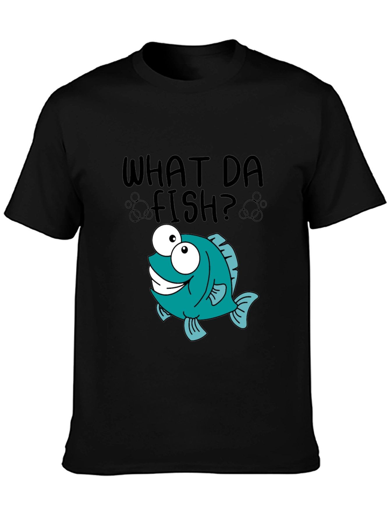 What Da Fish T-Shirt - Cartoon Fish Graphic Tee