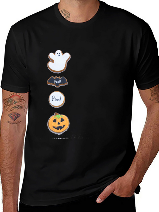 Halloween Cookies Mens Graphic T-Shirt